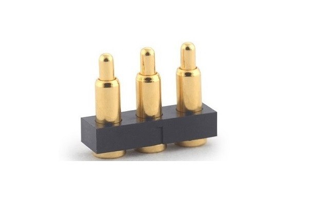 3 Pin Plated Gold Pogo Pin Connector