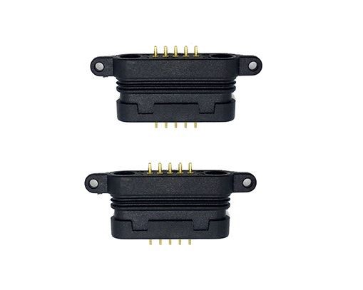 Spring-chaje Lojman Pogo Pin Connector