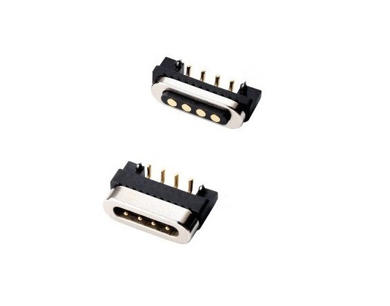 Mayetik 4 Pin Dwa Angle Pogo Pin Connector