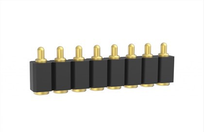 8 Pin Pogo Pin Connector Plating Gold